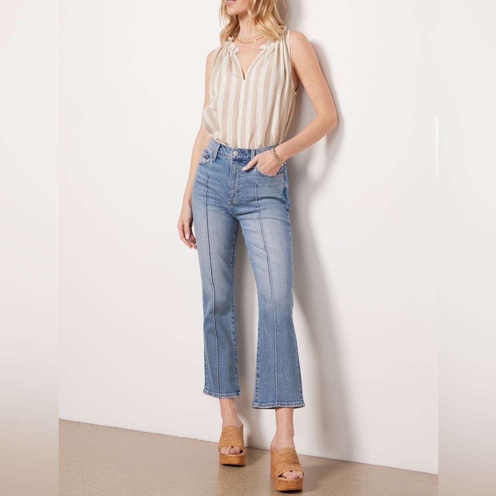 Pistola Lennon Essence Crop Blue Bootcut Women’s Jeans Size 32 NWT